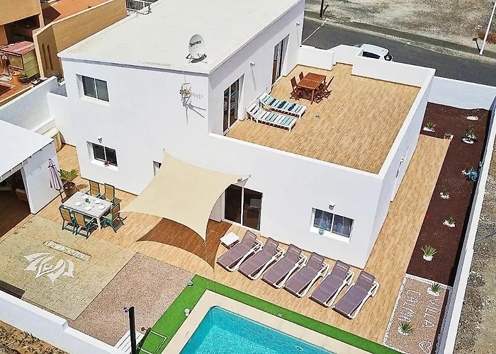 Villa Calma Climatized Pool Private Jacuzzi Spa In Tarajalejo
